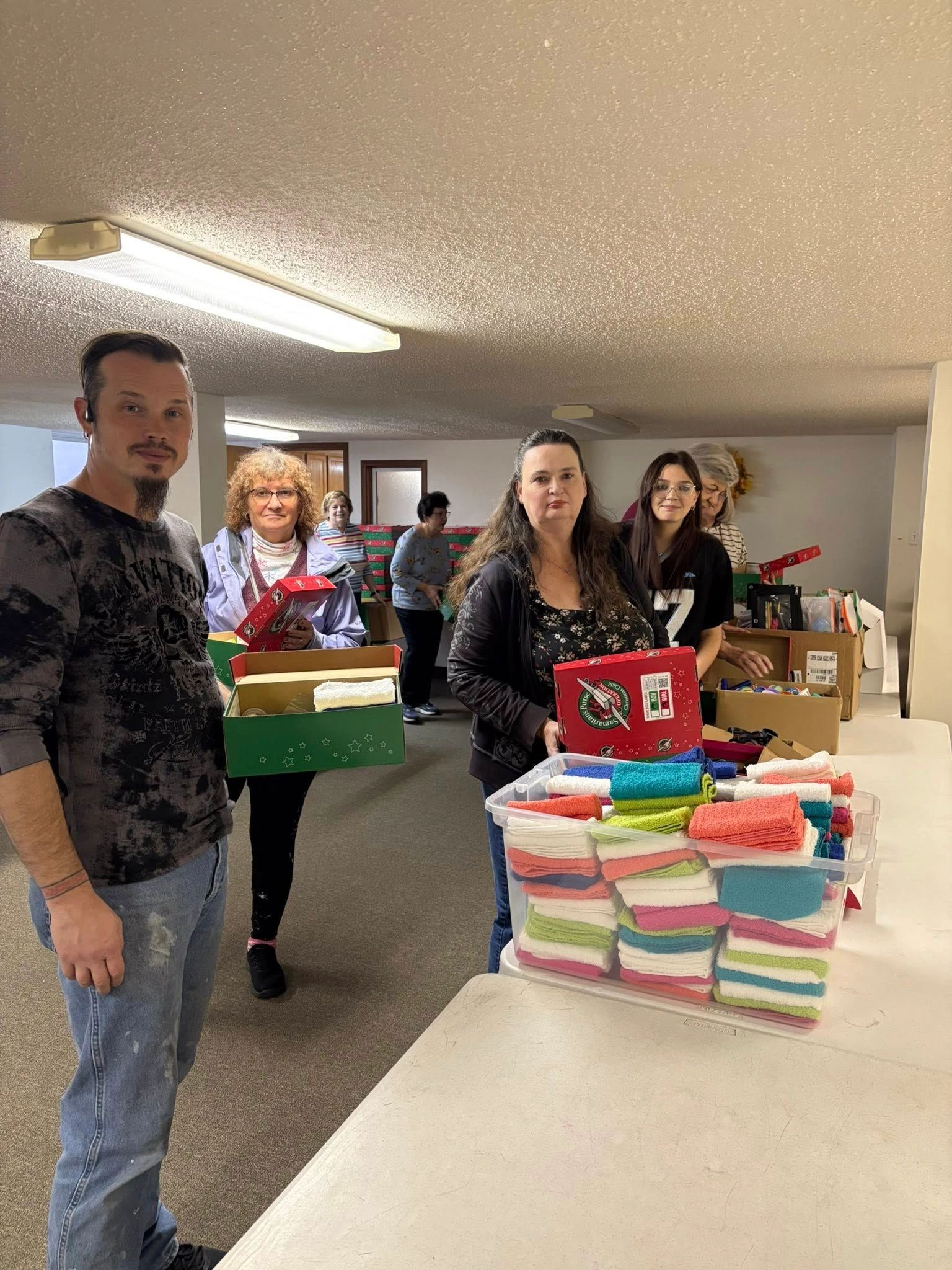 Trinity congregation serving together